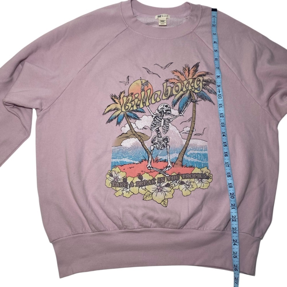 Billabong The Waves Crew Sweatshirt In Ameythst Smoke, NWOT - Picture 8 of 12